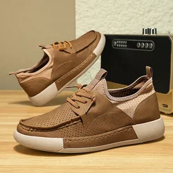 Summer New Breathable Men's Lazy Fashion Versatile Black Thick Sole Sports SkateBoards Chunky Shoes
