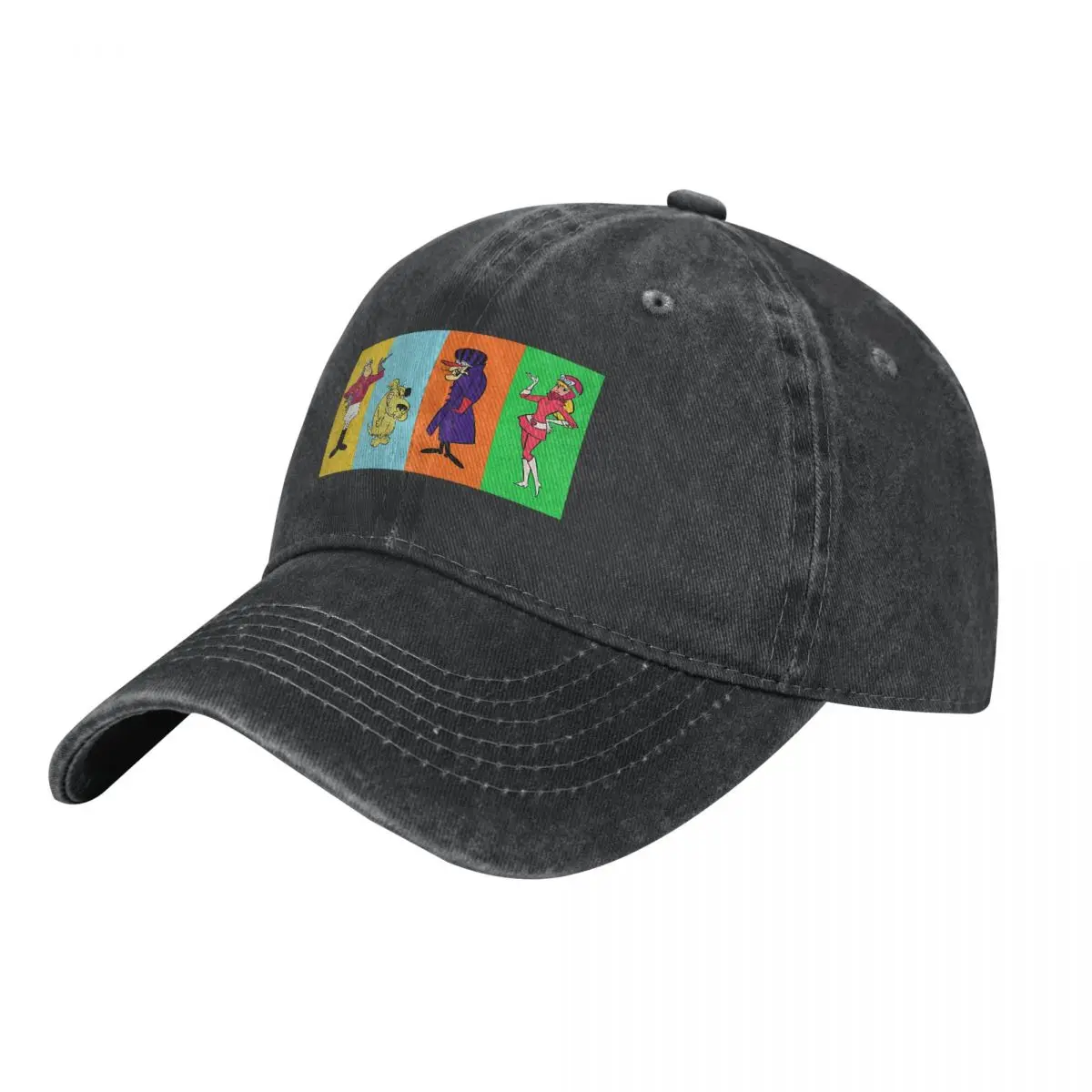 

Summer Cap Sun Visor Four People Hip Hop Caps Wacky Races Cowboy Hat Peaked Hats