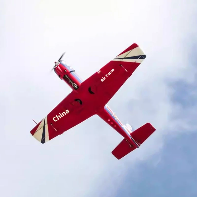 محاكاة 1200 مللي متر التعليم الأولي Vi V2 Cj-6 طائرات تدريب واقعية للقوات الجوية طائرات ثابتة بجناح يتم التحكم فيها عن بعد