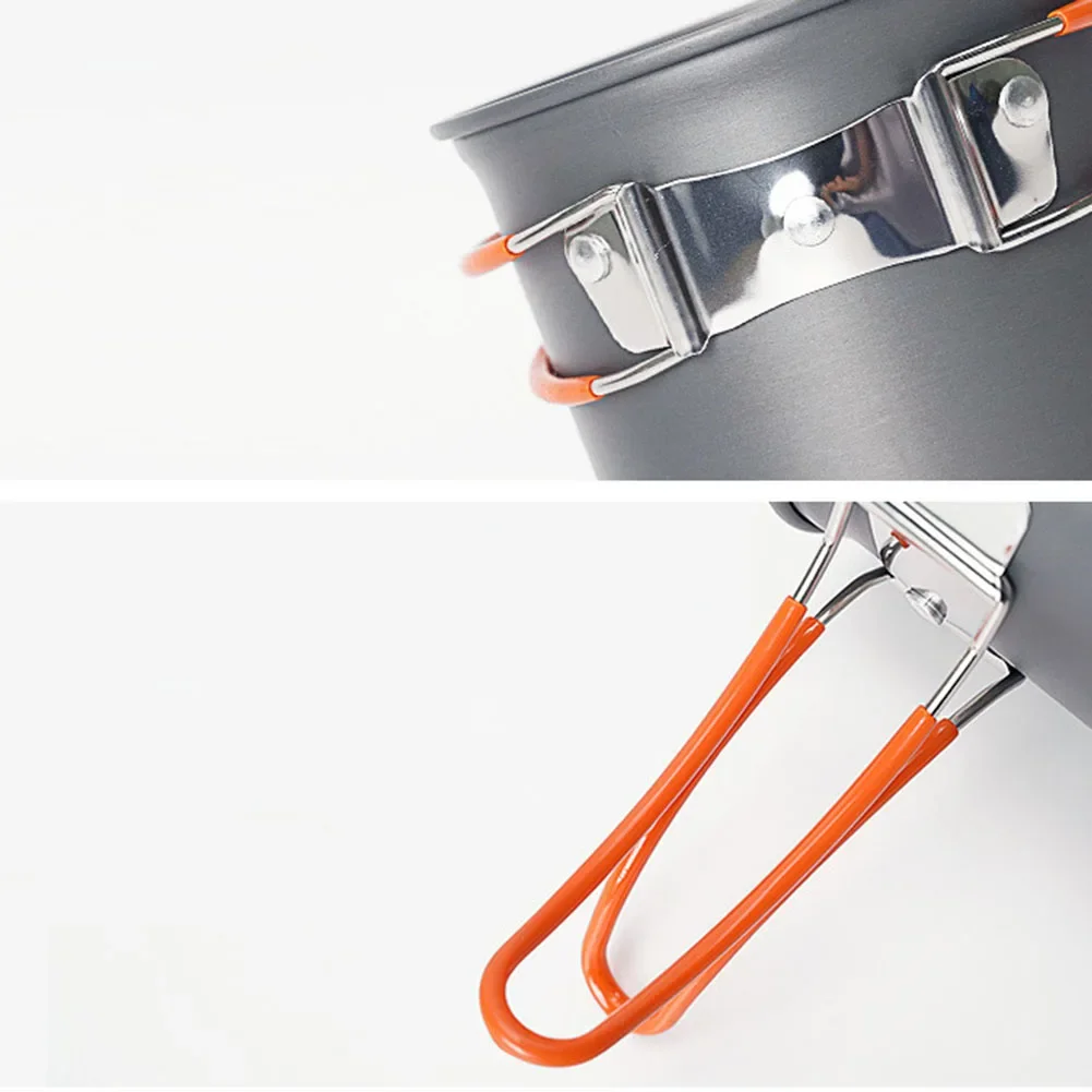 

Портативное кухонное снаряжение 115x60 мм, компактный набор для приготовления пищи на открытом воздухе, набор посуды с антипригарным покрытием, универсальный набор для приготовления пищи, компактный дизайн