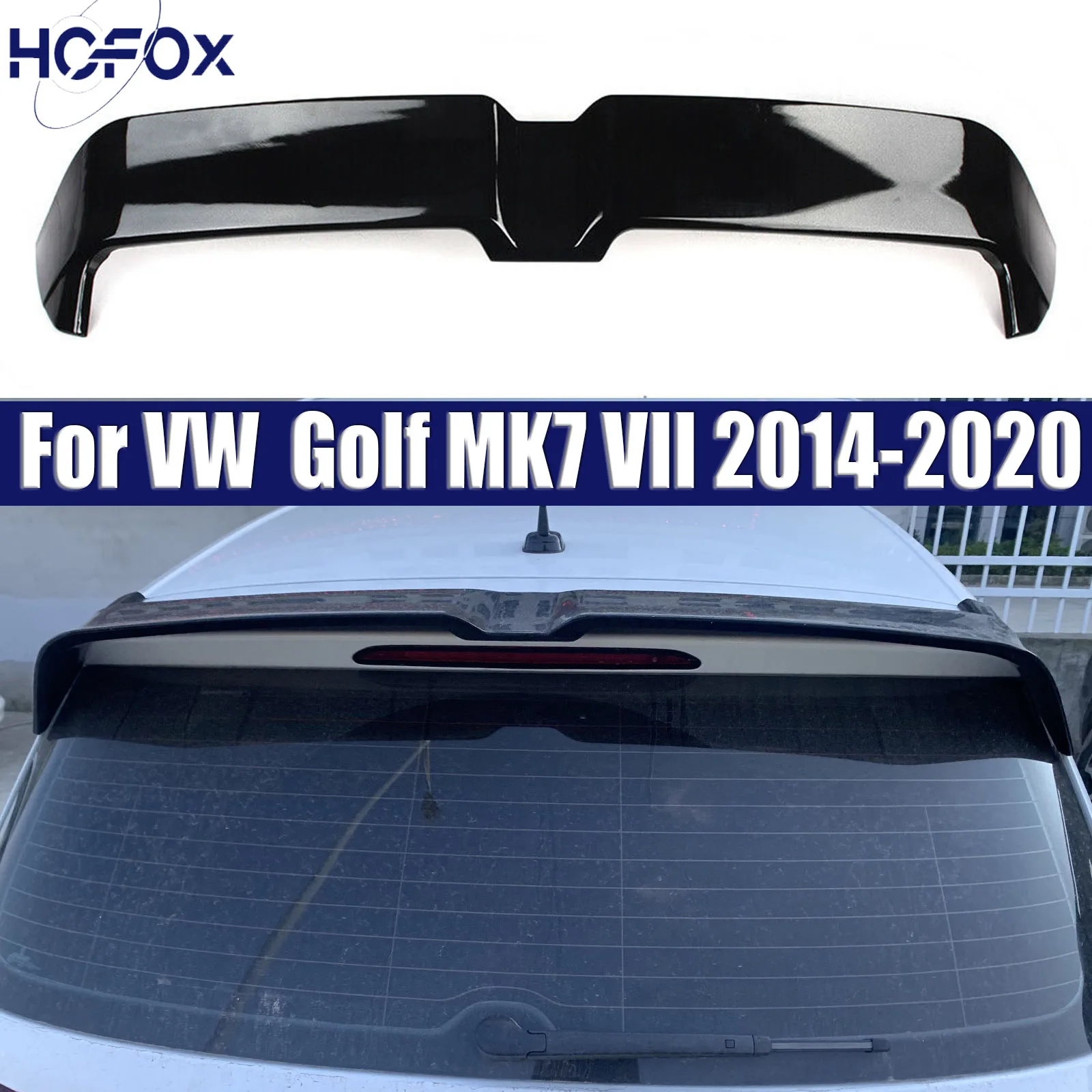 

For VW Golf MK7 VII 2014-2020 Rear Spoiler Wing Trunk Lid Car Sport Wings Exterior Tuning Accessories