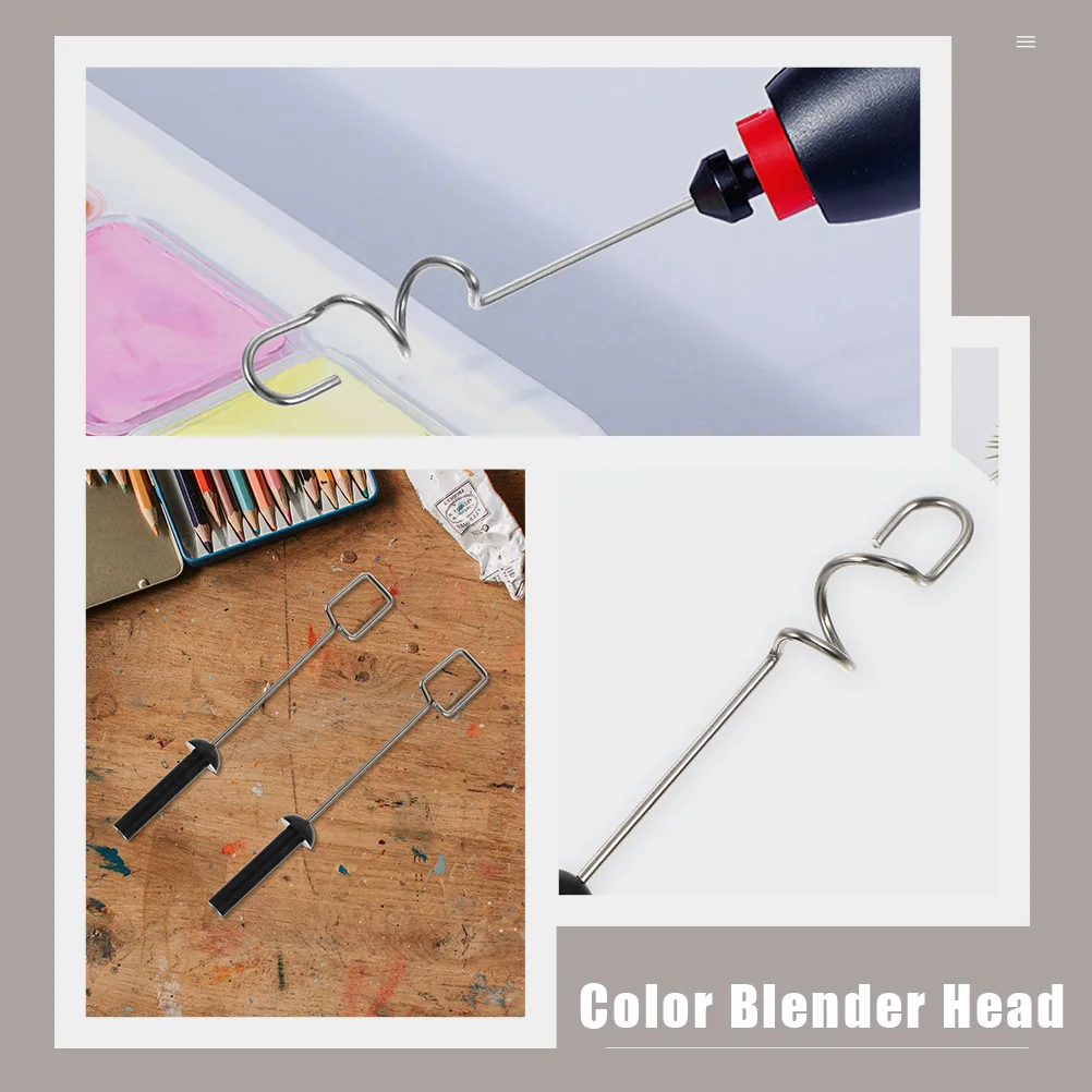 

20pcs Stirrer Heads For Gouache Paint Mixing Blending Tool Fast Even Toning Electric Color Mixer Head