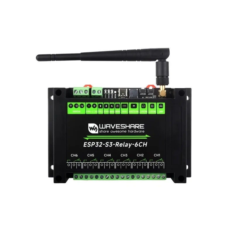esp32-s3-industrial-board-6-channel-wifi-relay-iot-rs485-onboard-pico-hat-interfaces-built-in-circuits