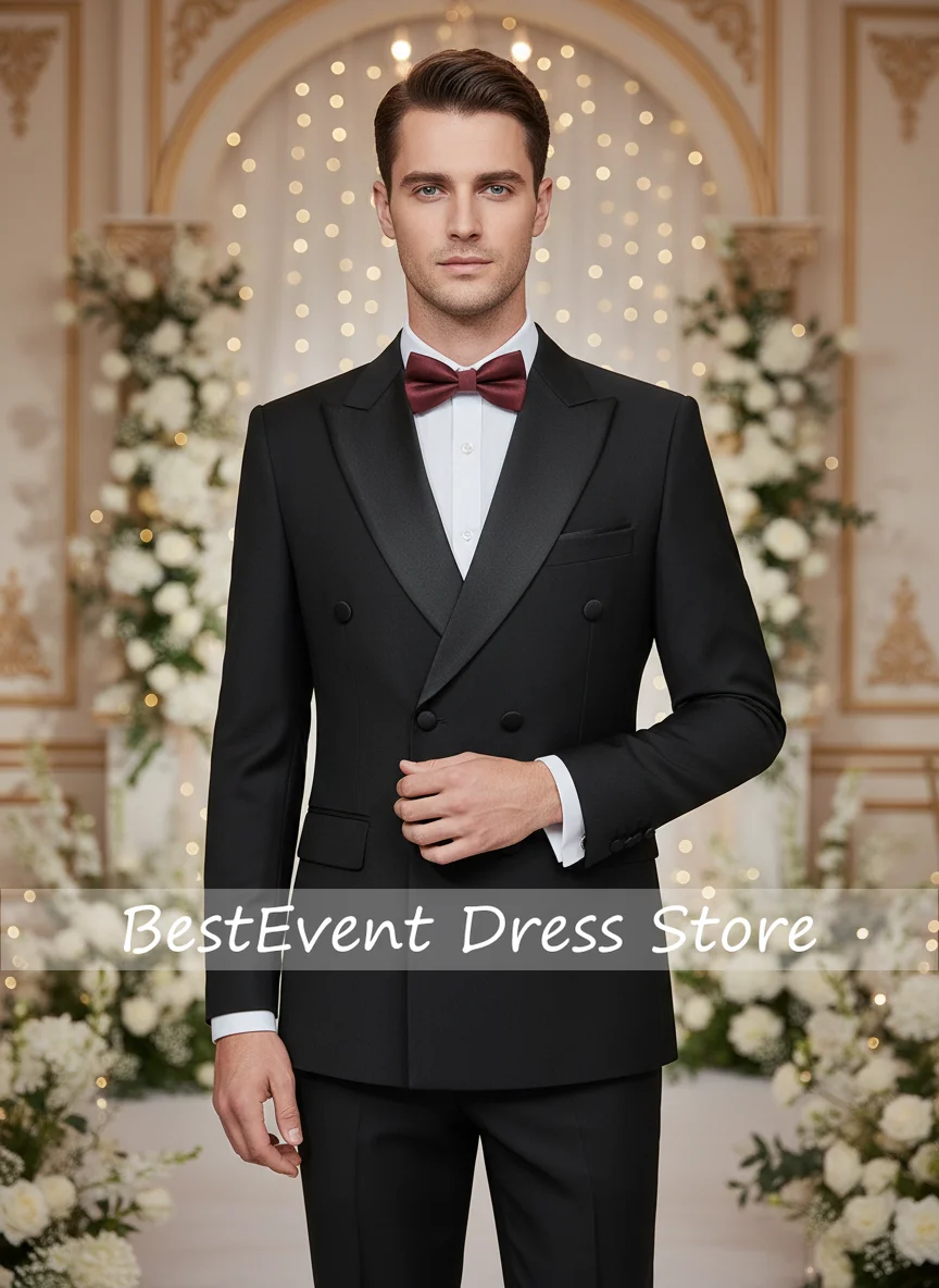 High Quality Wedding Groom Dress Men's Evening Gown Slim Fit Leisure Suit Blazers Elegant Man Suit Formal Customized