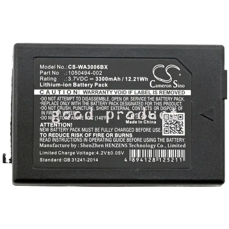 Batería de 3300mAh para Psion/TEKLOGIX 7525,7525C,7527,G1,G2,G3,WA3006,WA3010,WorkAbout Pro C, para Zebra Pro 4, Pro G4