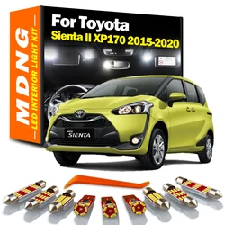 MDNG Canbus LED Interior Map Trunk Bulbs Dome Light Kit For Toyota Sienta II XP170 2015 2016 2017 2018 2019 2020 Car Accessories