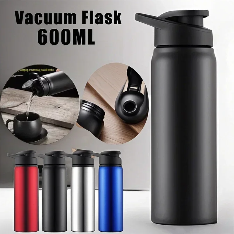 700ML Portable Water Bottle Bicycle Riding Drinking Water Bottle Outdoor Sport Travel Mug Metal Stainless Steel Bottle