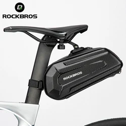 ROCKBROS Wodoodporna torba na rower Torba na bagażnik 1,7 l Przenośna torba rowerowa podsiodłowa Regulowana torebka Szybkie zwolnienie Akcesoria rowerowe