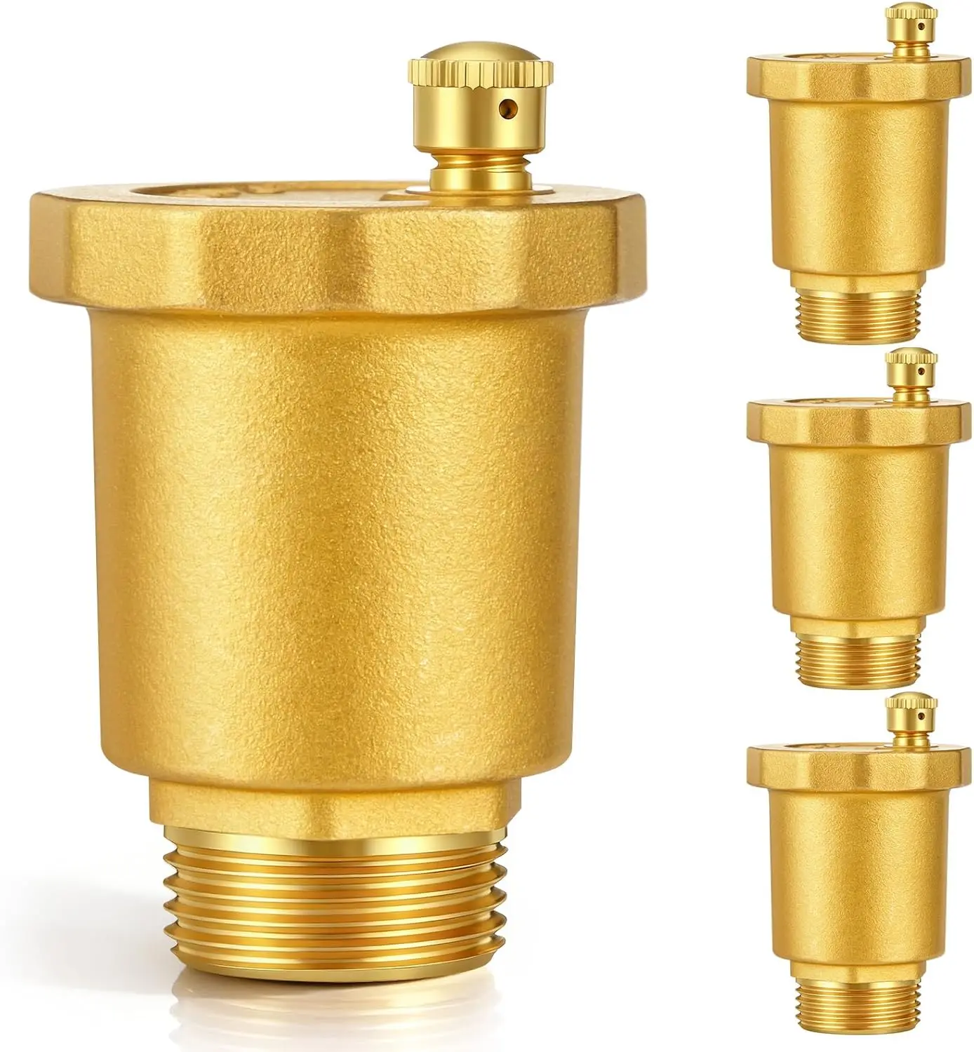 

4pcs 3/4" 1/2" Brass Automatic Float Valve Vent Valve High-Pressure Air Release For HVAC Systems Boiler Hot Water Radiator