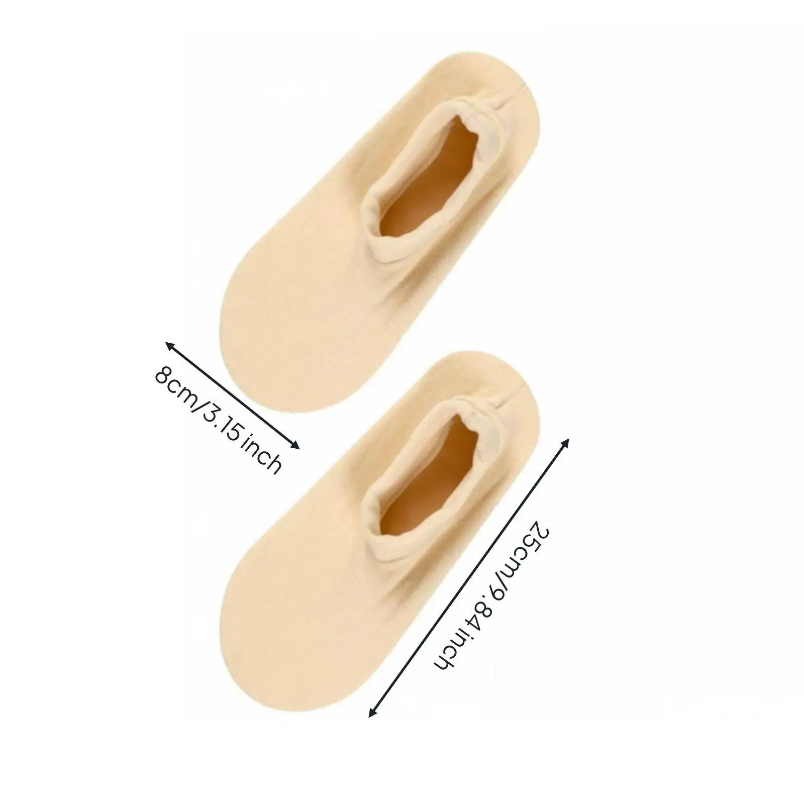 Cotton Flannel Silicone Foot Pack Intensive Moisturizing Castor Oil Wrap Anti Slip Cushion for Bed and Spa