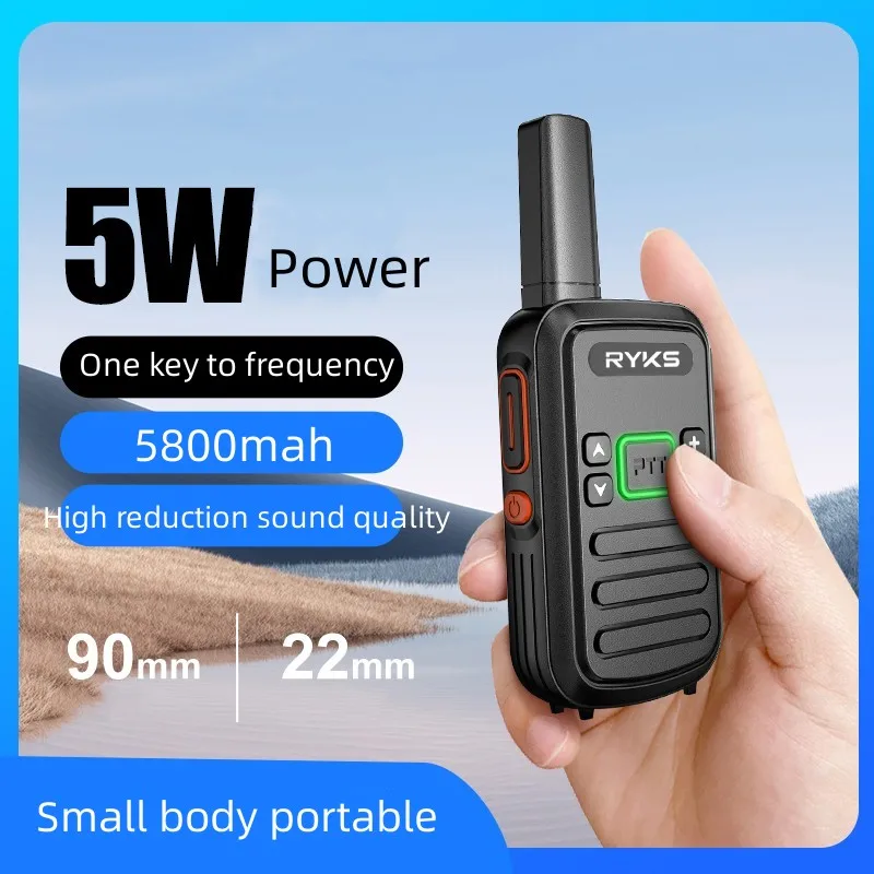 2 pcs Mini Walkie Talkie Ham Comunicador Two Way Radios Portable Profesional Radio Stations Transceiver