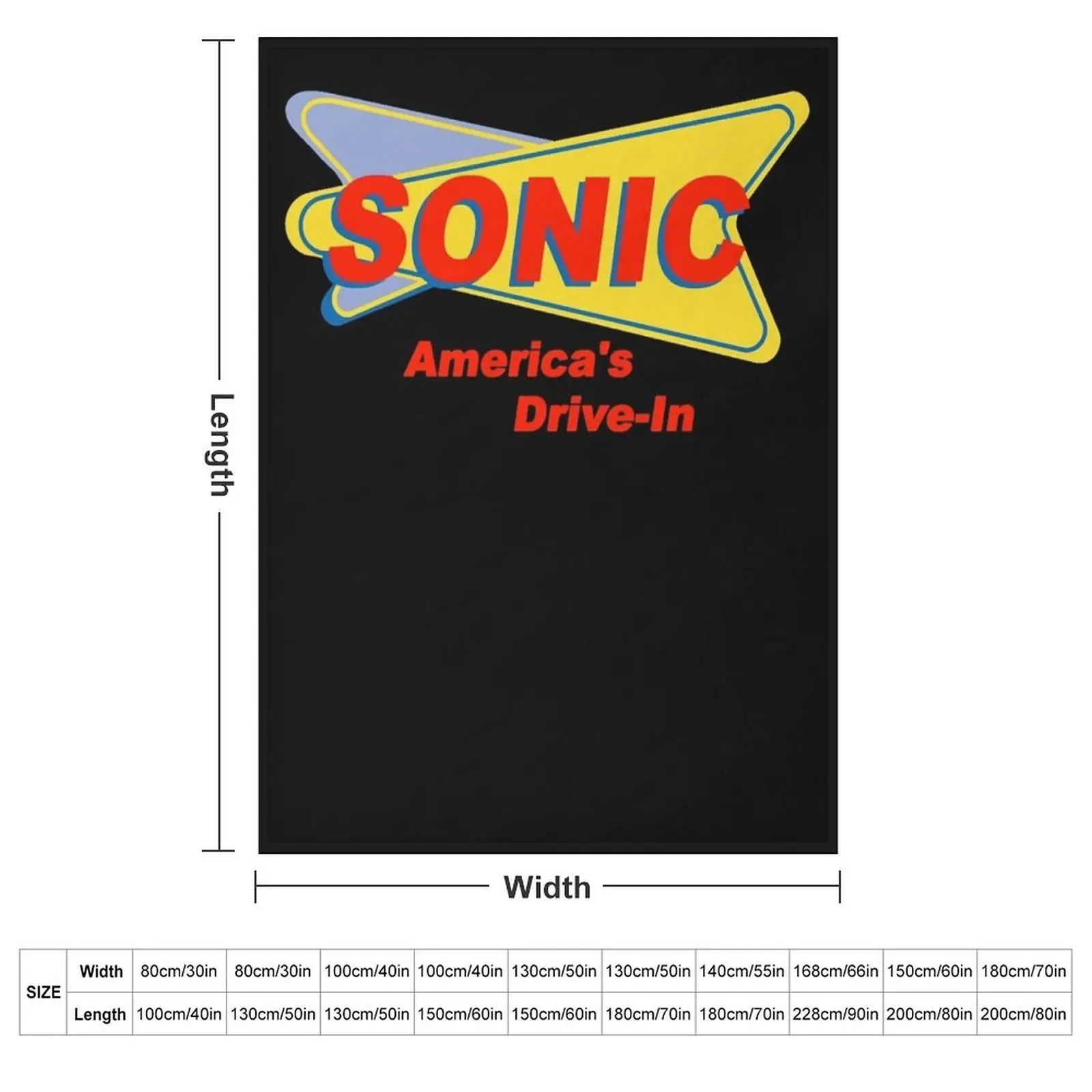 Sonic America&x27;s drive-in Fast Food Logo Red Essential T-Shirt Throw Blanket Decorative Beds Comforter Blankets