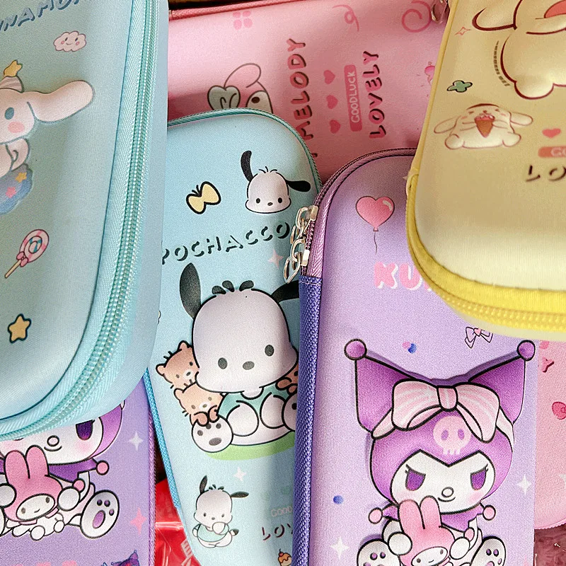 سانريو سلسلة طالب صندوق رصاص سعة كبيرة الإبداعية الكرتون الملونة ثلاثية الأبعاد مقلمة تخزين القرطاسية لوازم الطلاب هدية #2