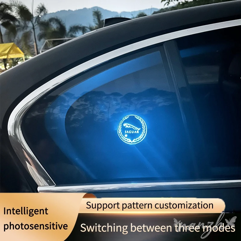 

3D Car Triangle Window Decoration Atmosphere Light For Jaguar XFL XEL E-PACE F-PACE F-TYPE XJ I-PACE XE XK C-X75 X-X16 X-TYPE
