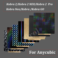 For Anycubic Kobra 2 Pei Spring Steel Build Plate Kobra 2 Neo Pro 230x230mm Heatbed PEO PET PEY Sheet For 3D Printer