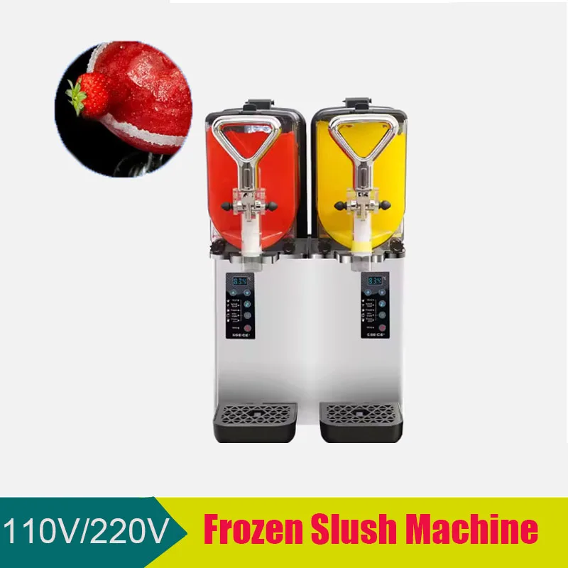 للاستخدام المنزلي، آلة صنع السلاش للاستخدام التجاري، 4 لتر × 2 خزانات، آلة طين فروزن بأفضل الأسعار #2