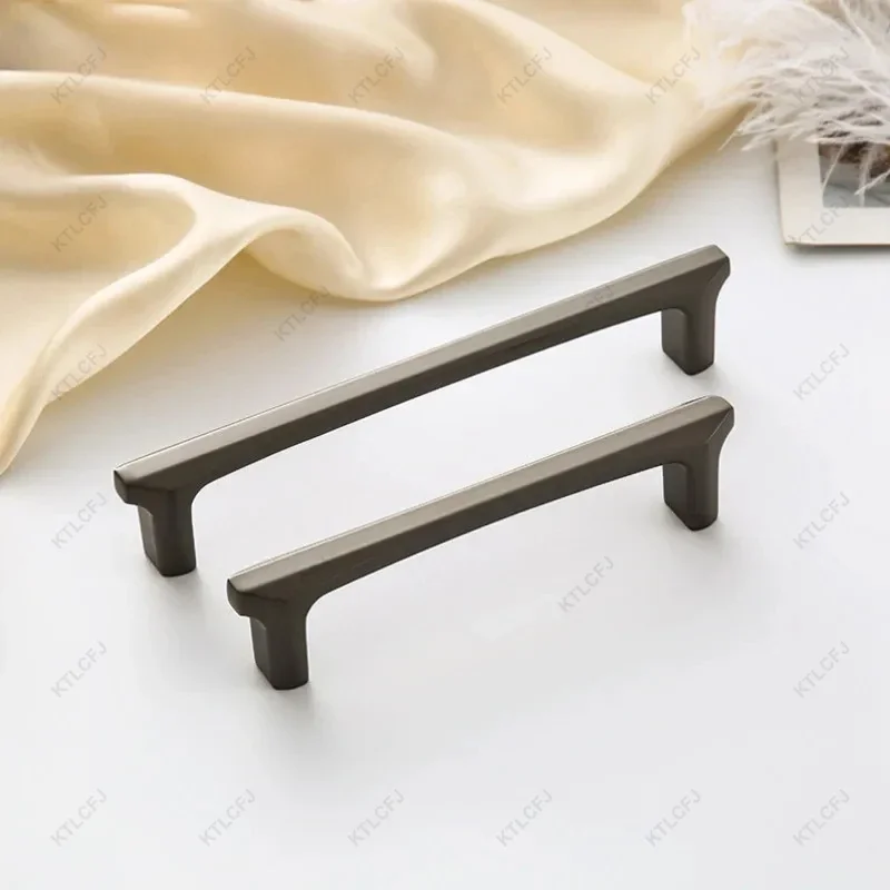 Moderno e minimalista europeu ouro preto cobre escovado alça nordic guarda-roupa alça porta gaveta mesa de cabeceira alça