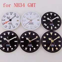 29mm Sub Watch Dial for nh34 gmt Movement Black/Gold/Rose Gold Egde for Water Ghost Watch Mod