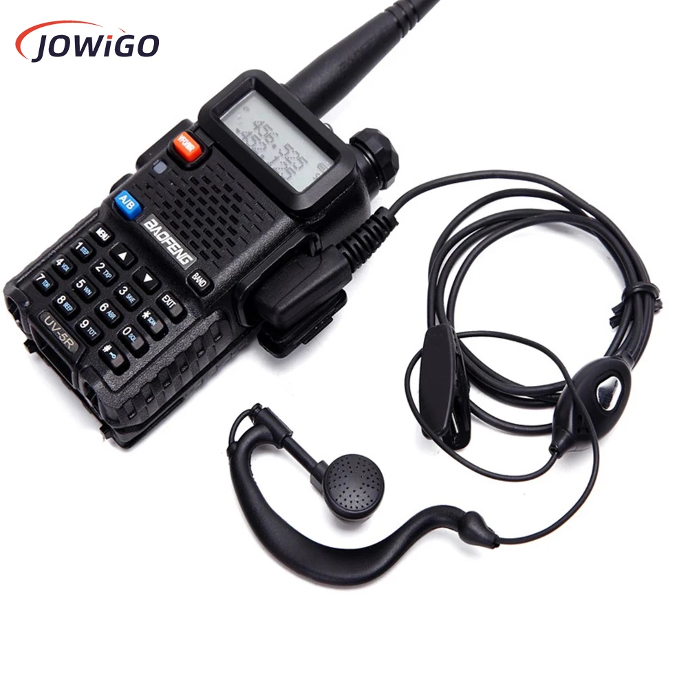 Dois Way rádio fone de ouvido, Walkie Talkie Earwear, fone de ouvido unilateral, 2 pinos K Plug, Baofeng 888S, UV5R, Motorola TYT, 4pcs