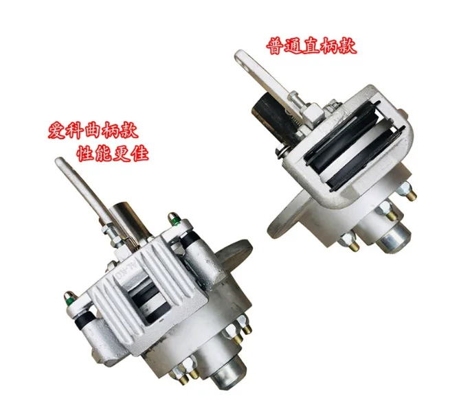 Trailer Disc Brake Assembly with Mechanical Cable Actuation - Fits Straight & Semi Axles, Includes Caliper & 5x114.3 Hub