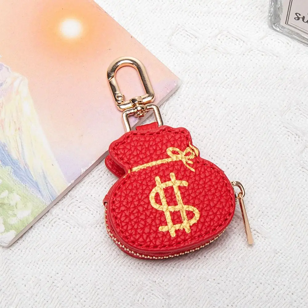 

Change Bag Cute Panda Keychain Zipper Coin Bag Earphone Bag Keychain Chinese Style Money Bag Keychain Mini Storage Bag