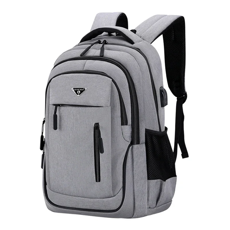 

Large Capacity Backpack Men Laptop Backpacks 15.6 Oxford Black Solid High School Bags Teen College Boy Gril Student Backpack bag