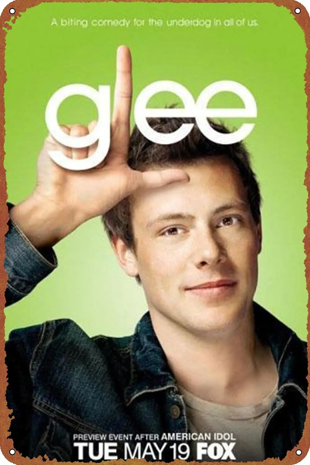 Glee Tin Sign Decoration Vintage Metal Movie Poster Signs Wall Decor 8x12 Inch