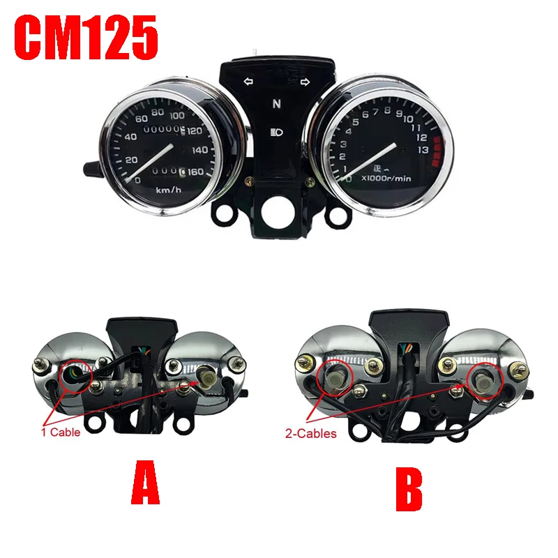 

Motorcycle Speedometer for Honda Haojin Lifan Qjmotor for CM125 Exeited125 SDH125-42 DY150-4 QJ125 V-man Motorbike Speed Meter