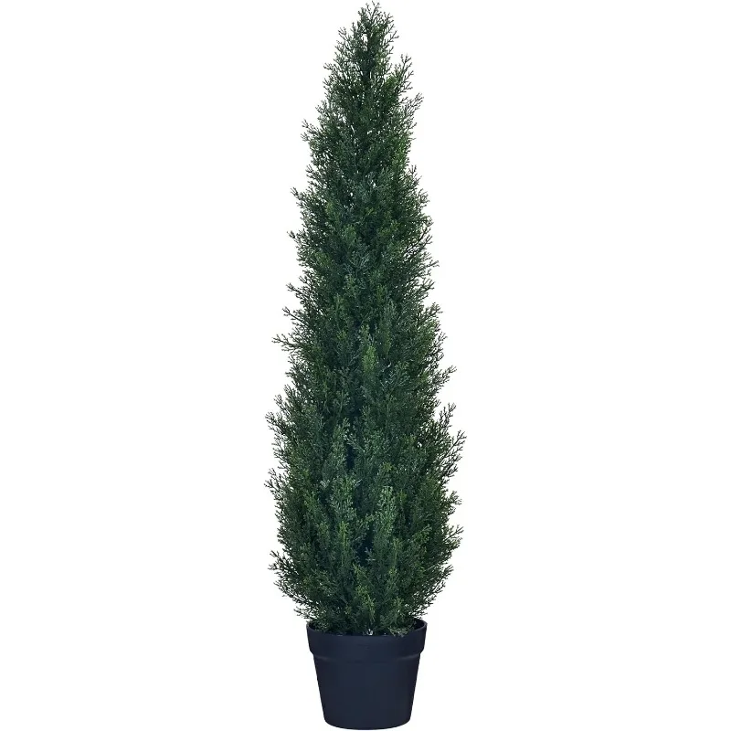 

Artificial Cedar Topiary Trees - Fake Boxwood Topiary Cypress Trees Potted Plants, Artificial Plants Shrubs for Home Indoor