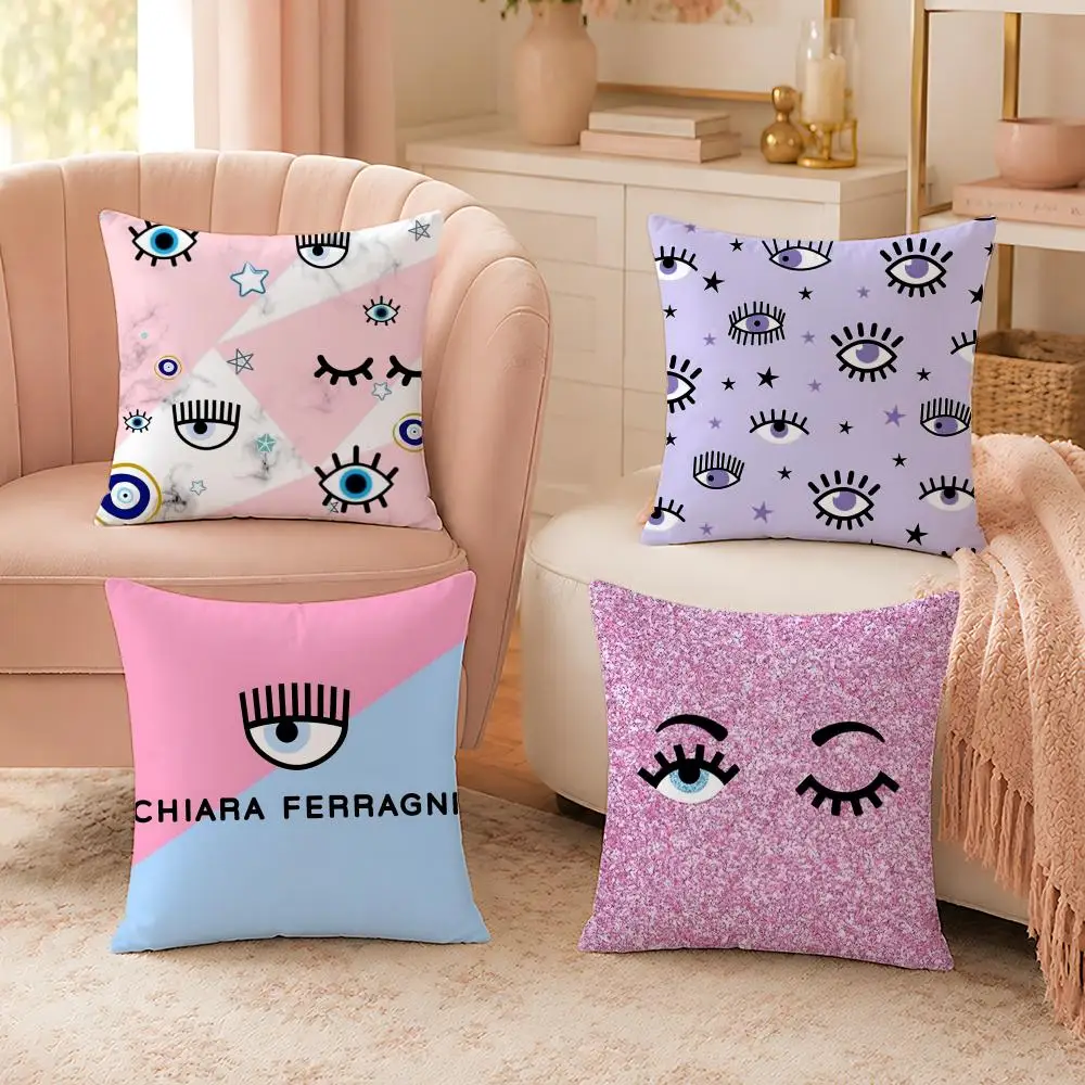 Famous Celebrity C-Chiara FerragniS Cushion Cover Soft Skin Friendly Cloud Like Comfort Pillow Cover for Sofa Bed Seat