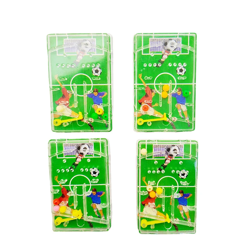 10Pcs Football Maze Game Early Educational Toy For Kids Board Field Shooting Pattern Palm Top Toys Boy Girl Birthday Party Favor