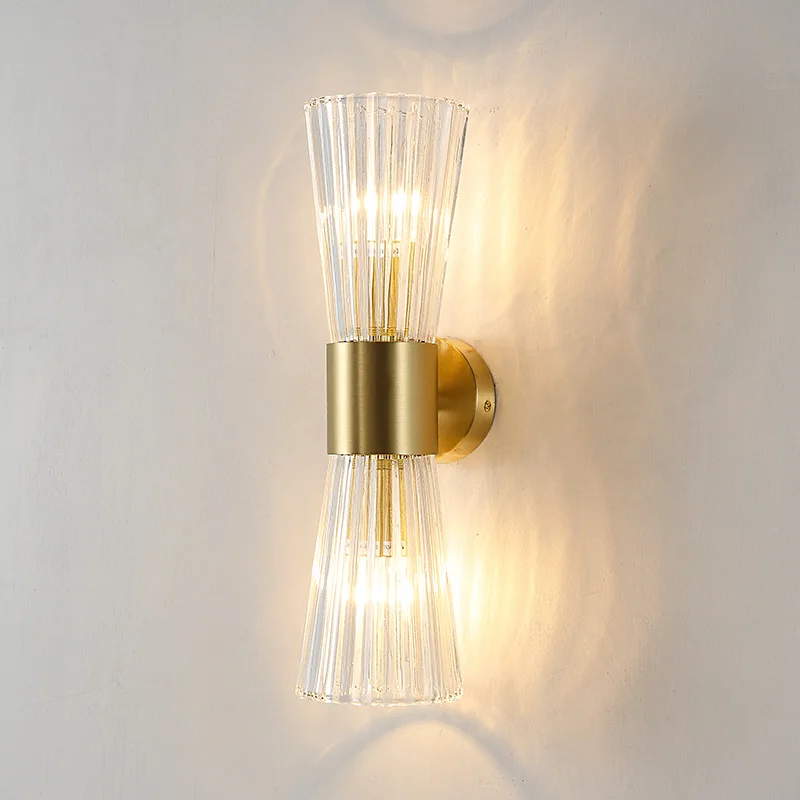 Crystal Bedside Wall Sconce Lamp For Home Indoor Lighting Living Room Decoration Tv Background Simple Staircase Hallway Light