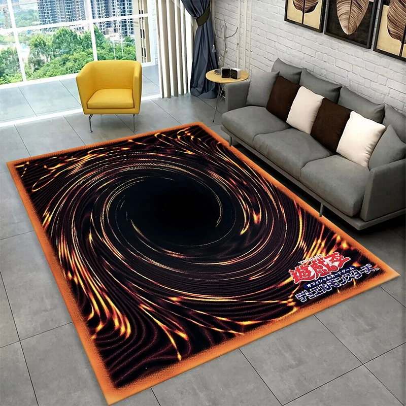 Yu-Gi-Oh Monster Card Cartoon Anime Carpet Rug for Bedroom Living Room Sofa Doormat Home Decor,Kid Game Area Rug Non-slip Gift view 5