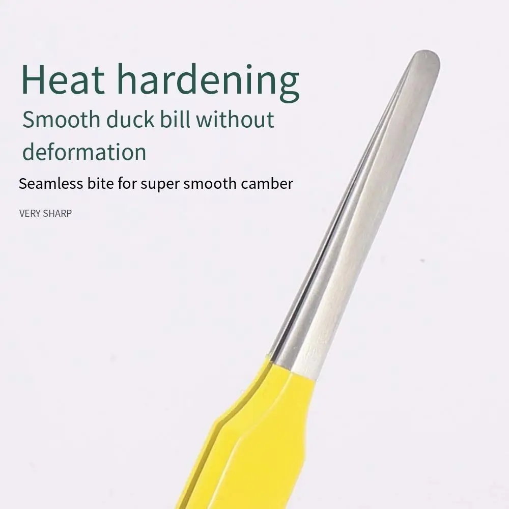 Multifunctional Round Tip Eyebrow Tweezers Straight Smooth False Eyelashes Applicator Stainless Steel BeautyPrecision Tweezers
