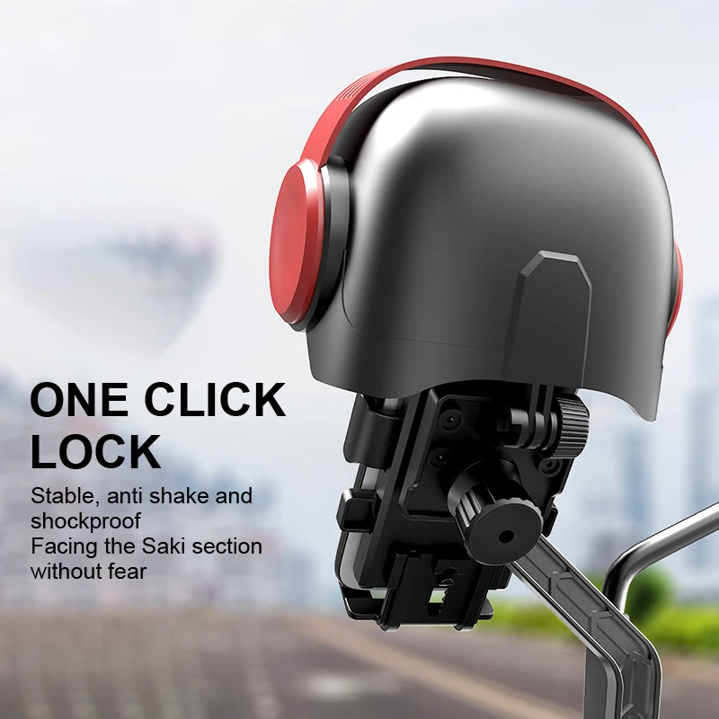 Helmet Rainproof Bicycle Motorcycle Phone Holder Shock Absorbing Visor Navigation Holder Suitable For Iphone Huawei