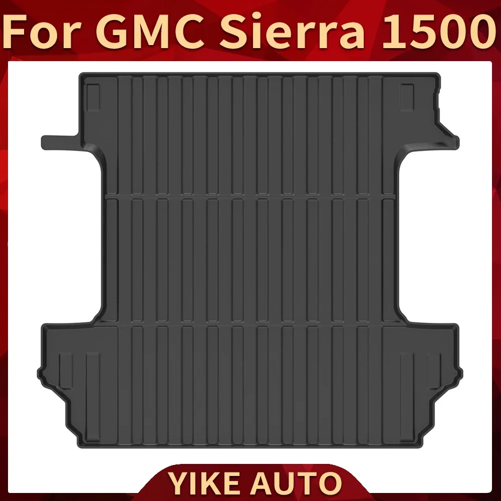 Dla GMC Sierra 1500 2019-2024 Auto Cargo Liner All-Weather TPE Antypoślizgowe maty bagażnika Wodoodporna taca Akcesoria do dywanów bagażnika