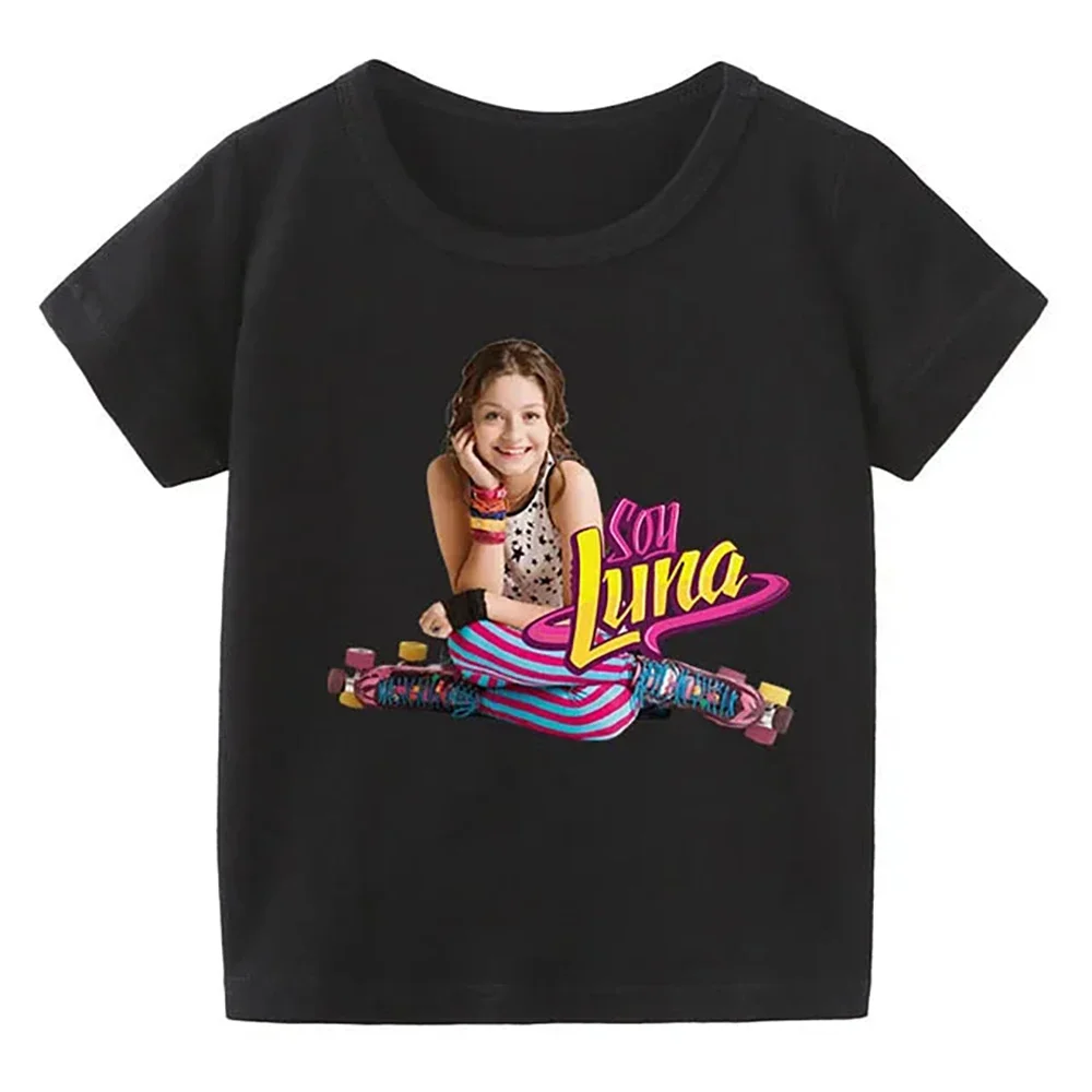 ZYXZ 2023 New Cartoon Soy Luna Children's T-Shirt Funny Pink T-Shirts Baby Gilrs Summer Children For Kids Tops Clothes 917022