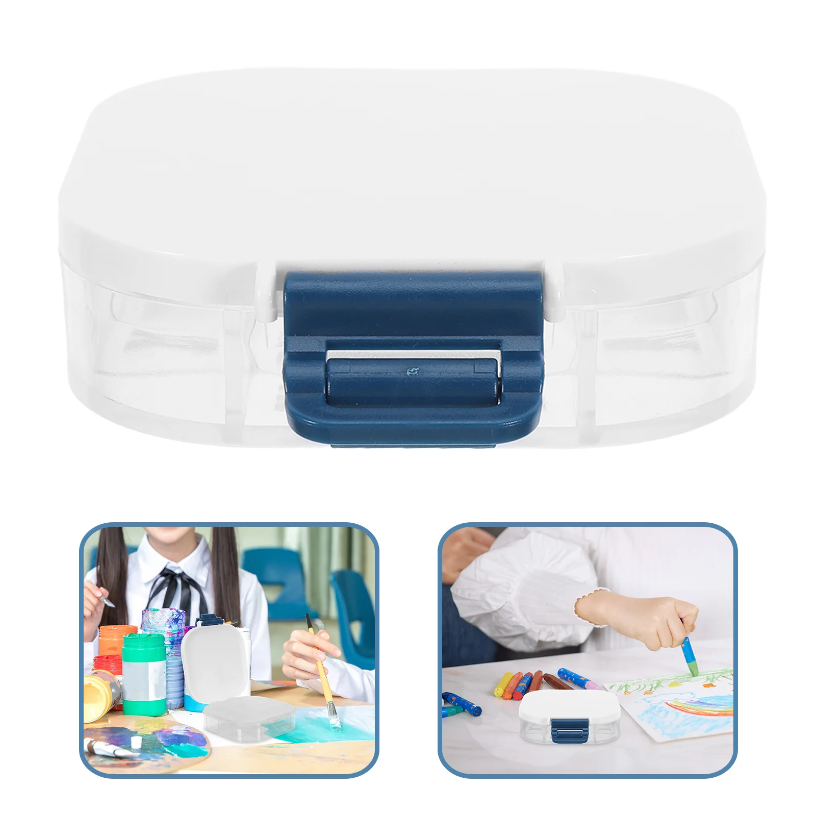 

16 Compartment Watercolor Moisturizing Box Portable Paint Tray with Silicone Lid for Travel Artists Professional Mixing Palette