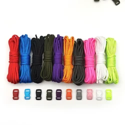 Paracord multifunzionale 550 tipo III Set 10 colori Nylon Paracord corda Paracord combinazione kit artigianali con fibbie