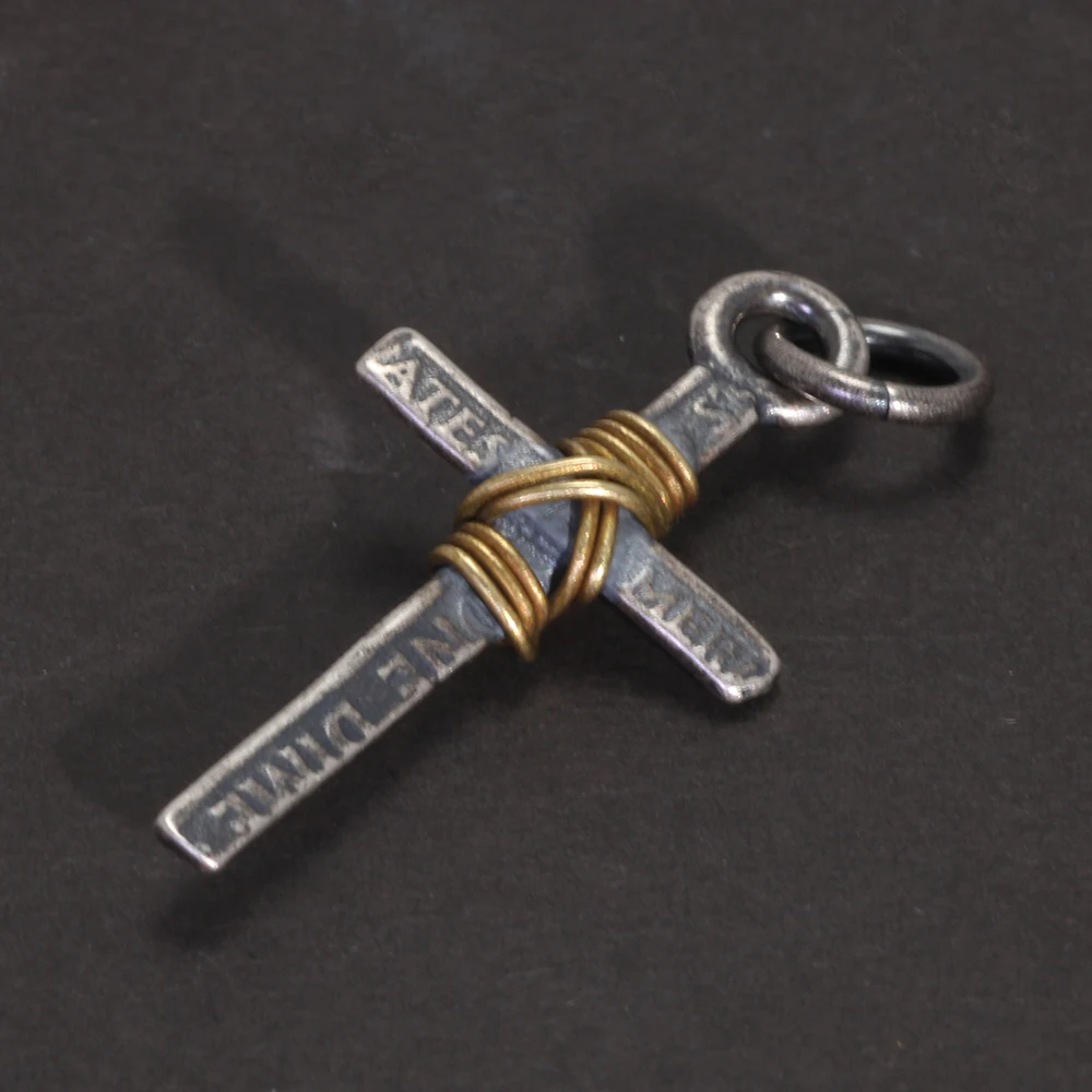 Silver Copper Cross Pendant Necklace 4