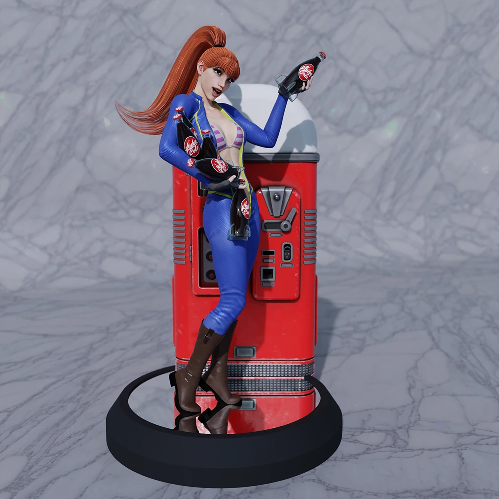 

Sexy Cola Girl NSFW Lady 1/24 Scale Resin Figure Model Kit Rabbit Unassembled Unpainted Doll 3D Printing DIY Statue Crafts Toy