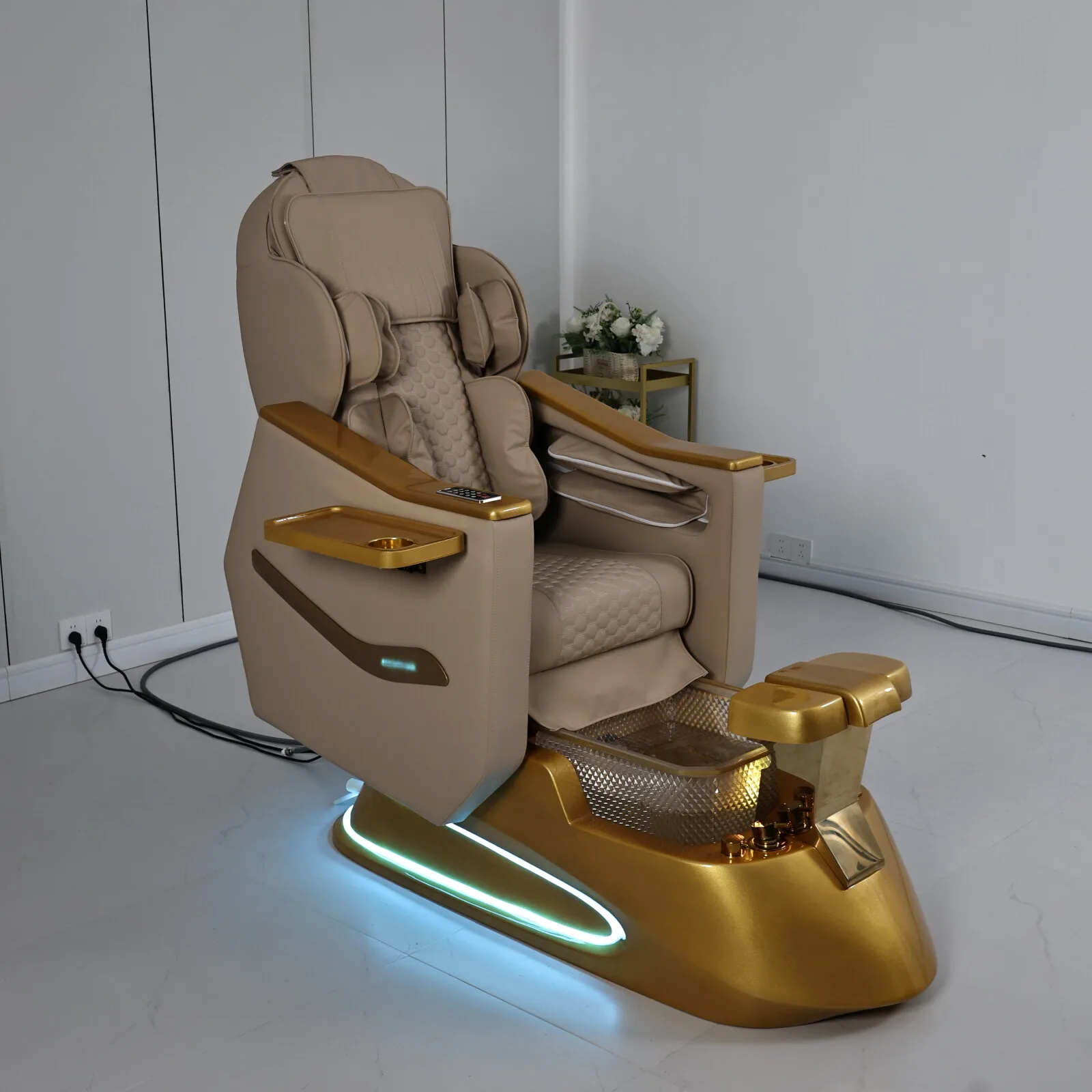 2026 Nagel-Schönheitssalon-Ausstattung für Geschäftswachstum Elektrischer Rückenmassage-Fußpflege-Stuhl Möbel Direktverkauf ab Werk – Detail 8