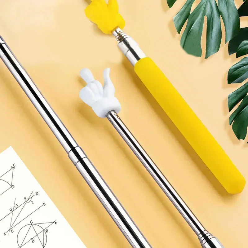 Retractable Teacher Pointer Finger Design Reading Guide Preschool Teaching Stick Tools For School Whiteboard Pointer