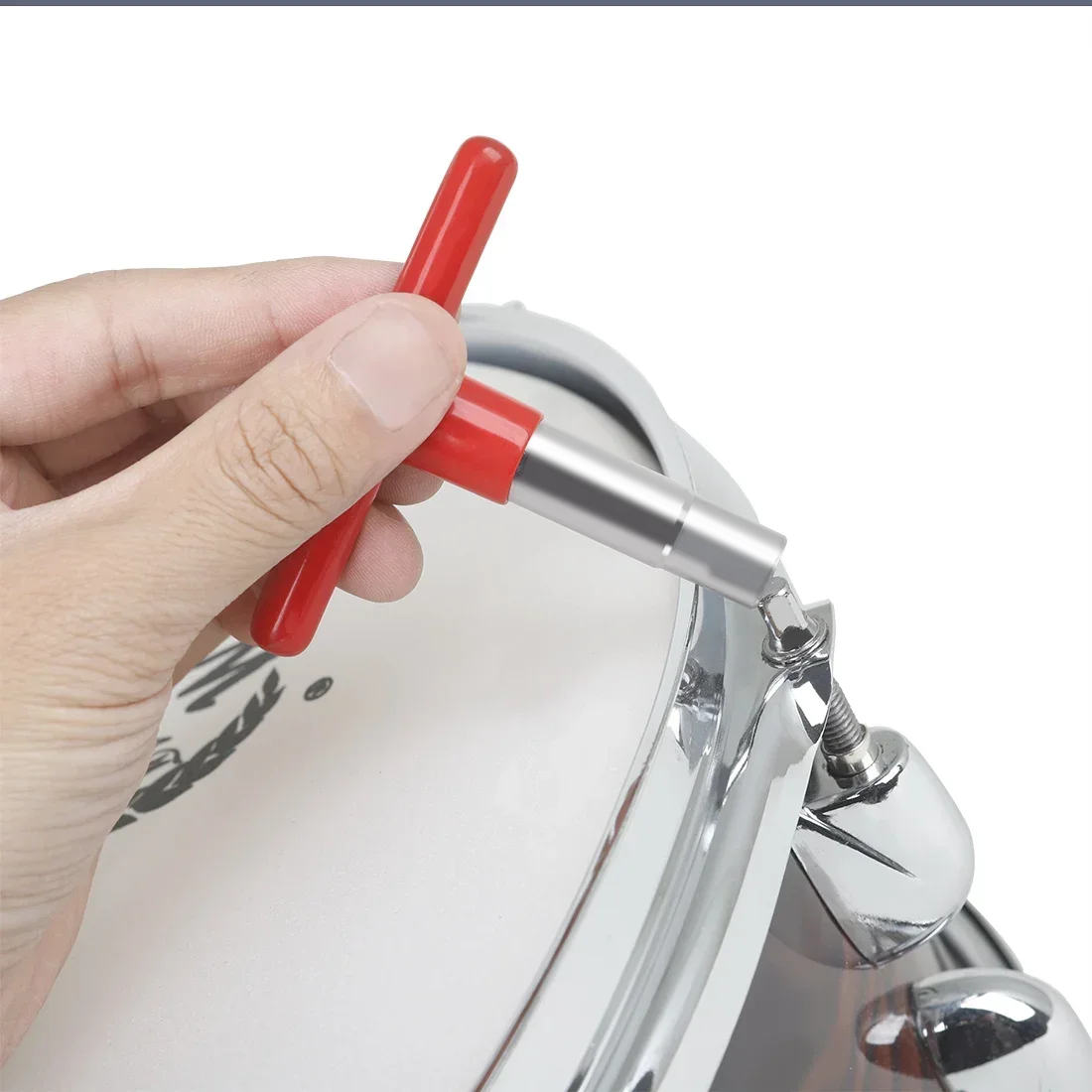 Drum Tuning Key Adjustment T-Wrench Zinklegierung mit Silikon Schutzhülle Percussion Instrument Zubehör Drum Teile – Detail 5