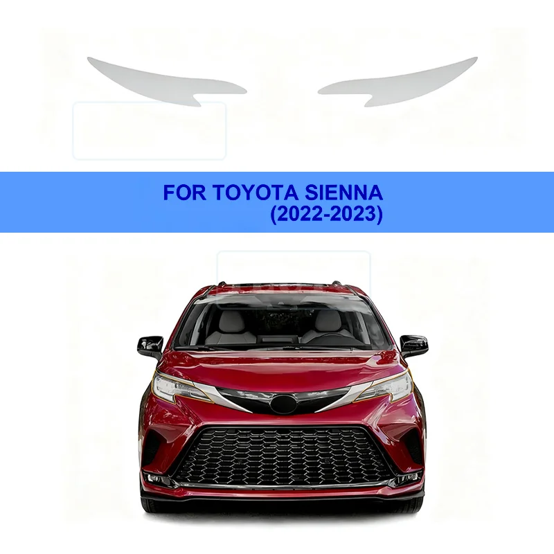 

For Toyota Sienna 2022 2023 Rearview Mirror Pre Cut Headlight TPU Film Anti-collision Transparent Protective Film PPF Scratch
