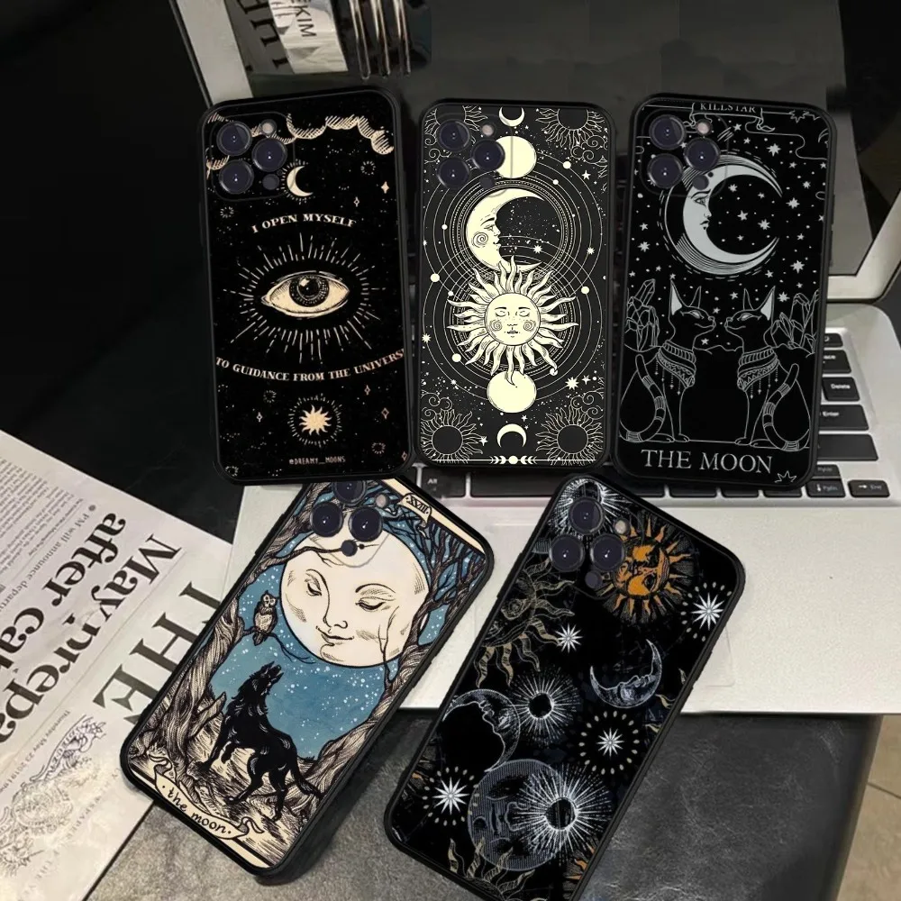 Witches Moon Tarot Mystery Totem Phone Case For IPhone 14 11 12 13 Mini Pro XS Max Cover 6 7 8 Plus X XR SE 2020 Funda Shell