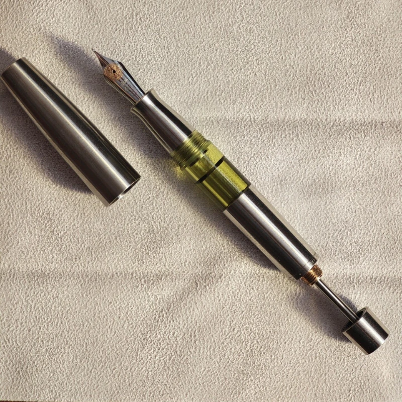 2026 BALAOYE Titanium Alloy Pen Piston Ink Suction Gift for Partner Festival Present for Beginners & Artists Calligraphy Pen