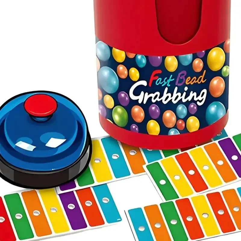 ! ! لعبة Color Line Bingo Fast Bead Grabbing للاعبين مع أجراس مثيرة وألعاب استراتيجية مضحكة مثالية للأطفال والكبار