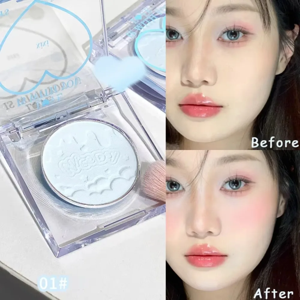 Nouveau Coeur visage fard à joues brillant éclaircir Contour Rouge mat facile à mélanger maquillage Blush Palette