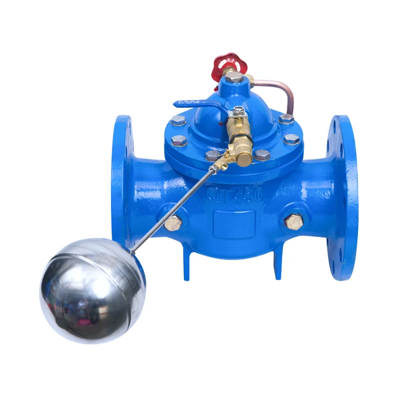 

LanHui 100X Ductile Iron Float Ball Valve DN100 4in Flange Silencing Remote Control Hydraulic Power PN10/PN16 Pressure Reducing